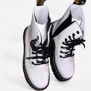 Dr. Martens White Combat Boots